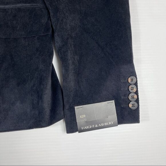 Haight & Ashbury Holland Blazer Sport Coat Corduroy Navy Pyschedelic Men's 42R - Picture 5 of 11